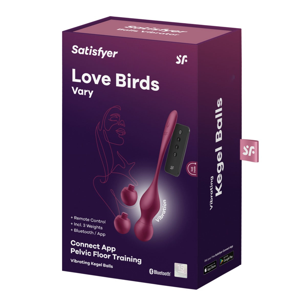 Satisfyer Love Birds Vary - Burgundy