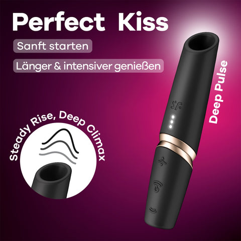 Satisfyer Perfect Kiss - Black - Image 2
