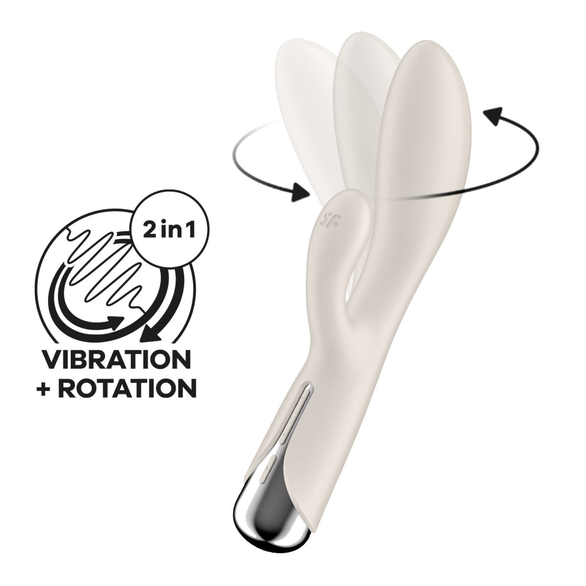 Satisfyer Spinning Rabbit 1 - Beige - Image 2