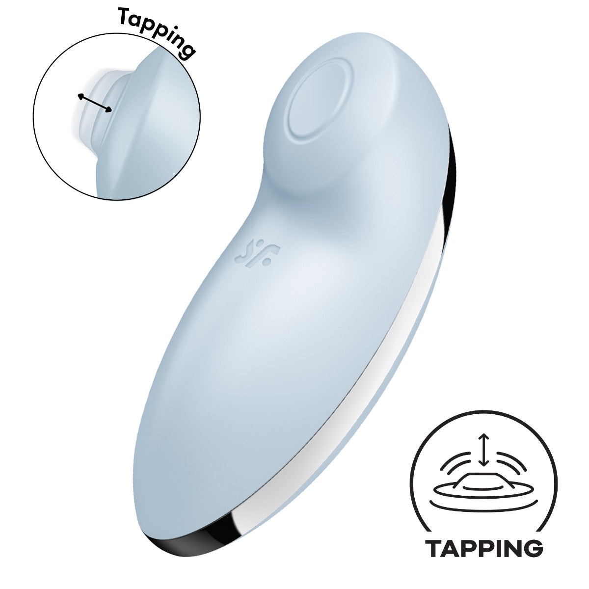Satisfyer Tap & Climax 2 - Light Blue - Image 2