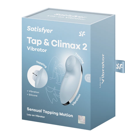 Satisfyer Tap & Climax 2 - Light Blue