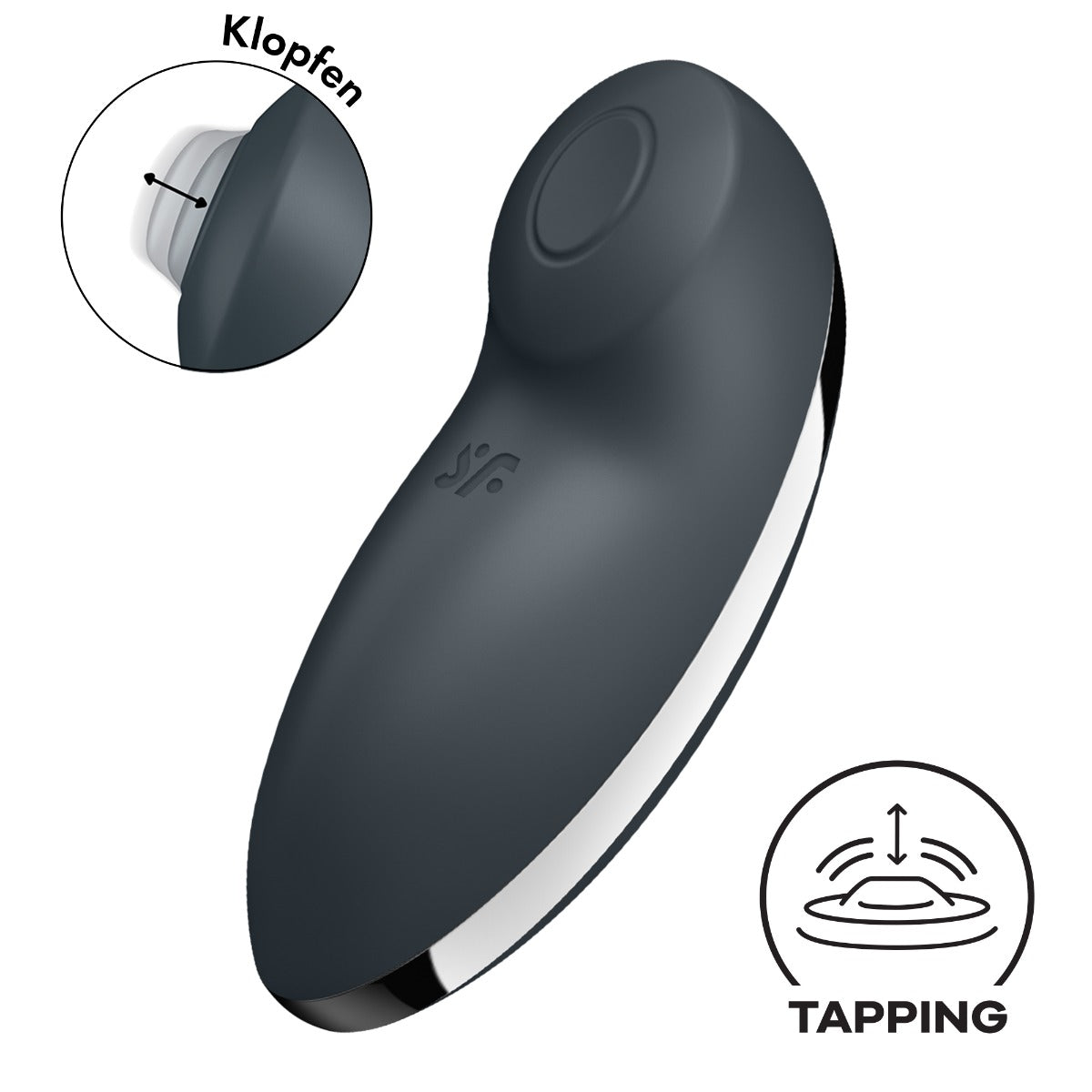 Satisfyer Tap & Climax 2 - Grey - Image 2