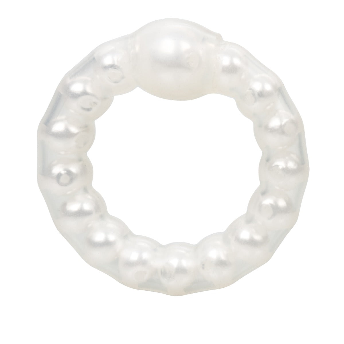 Pearl Bead Prolong Ring Pearl by California Exotics - Image 2