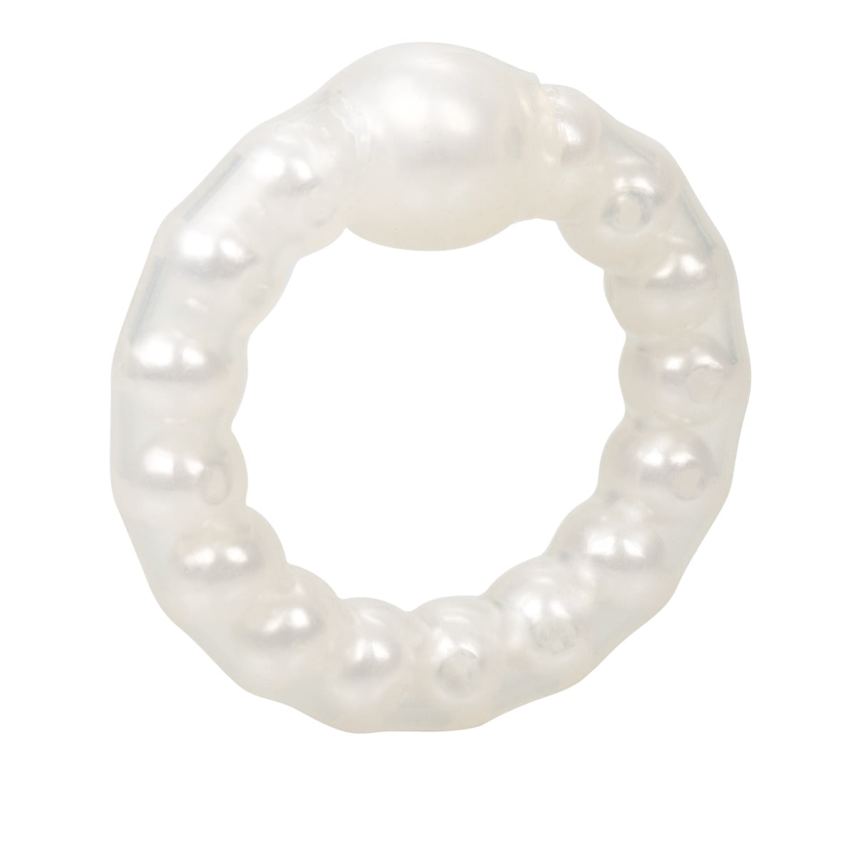 Pearl Bead Prolong Ring Pearl by California Exotics - Image 4