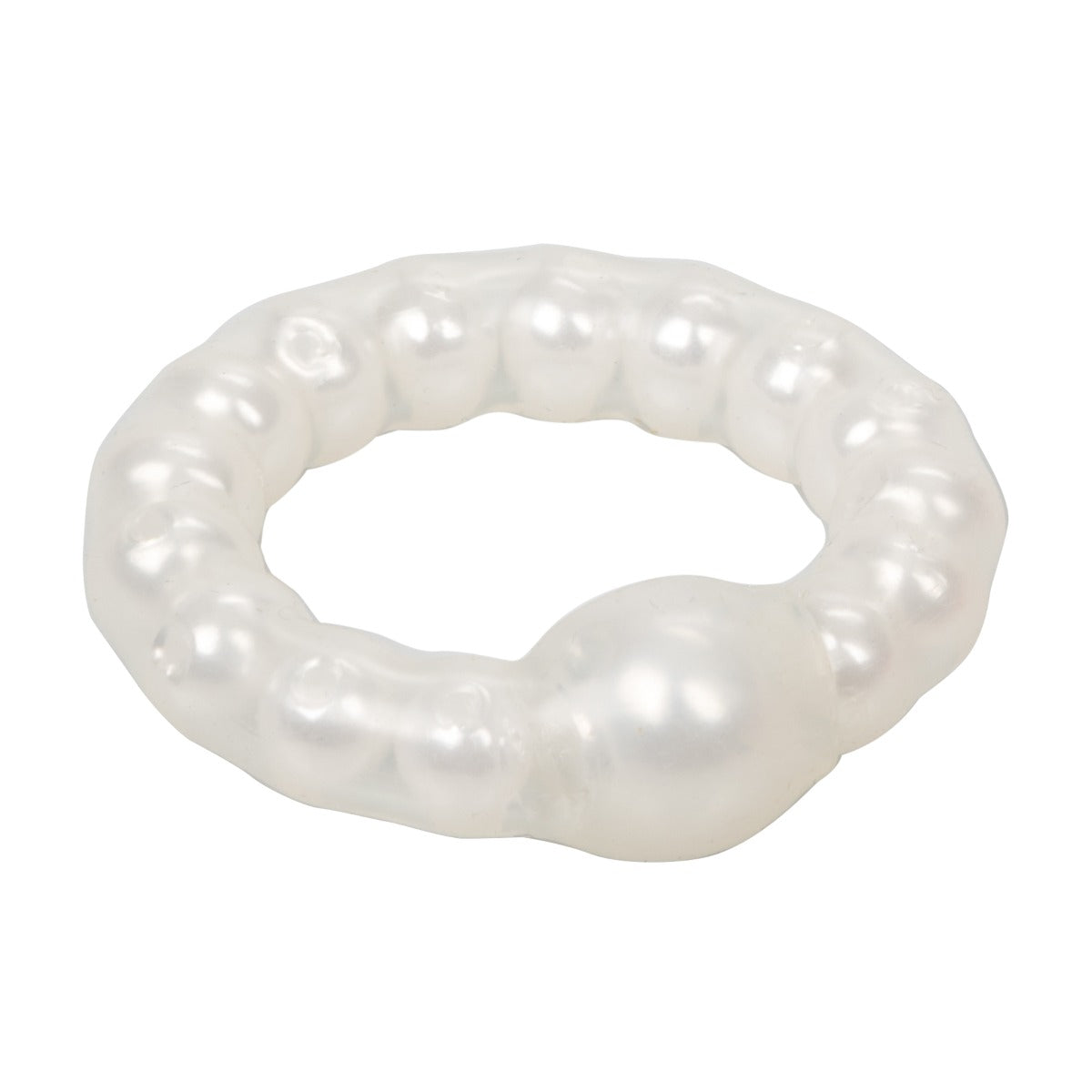 Pearl Bead Prolong Ring Pearl by California Exotics - Image 3