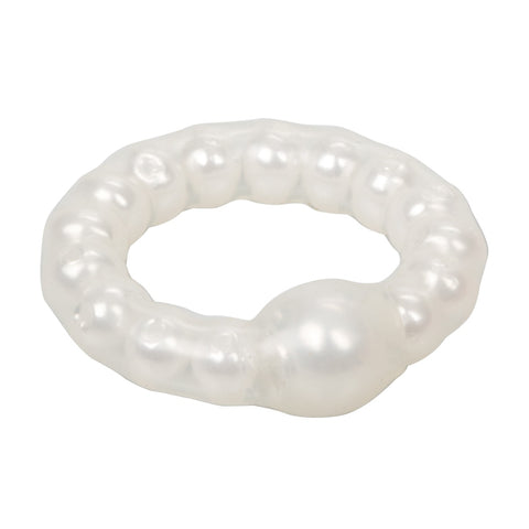 Pearl Bead Prolong Ring Pearl by California Exotics - Image 3