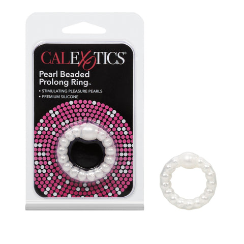 Pearl Bead Prolong Ring Pearl by California Exotics
