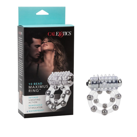 Waterproof Maximus Enhancement Ring - 10 Stroker Beads by California Exotics