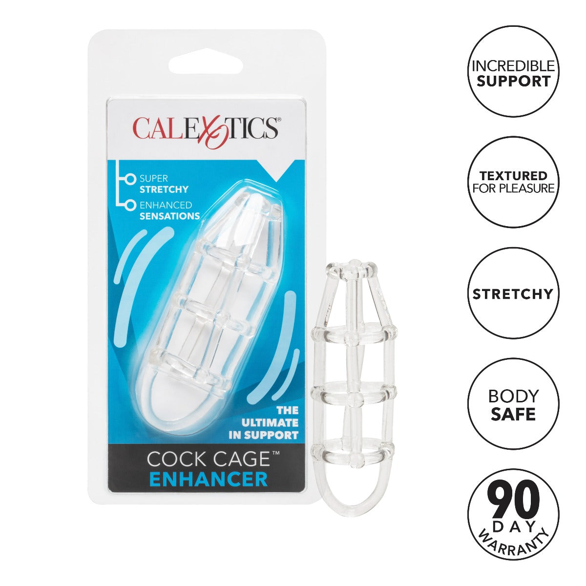 Cock Cage Enhancer - Clear by California Exotics - Image 4