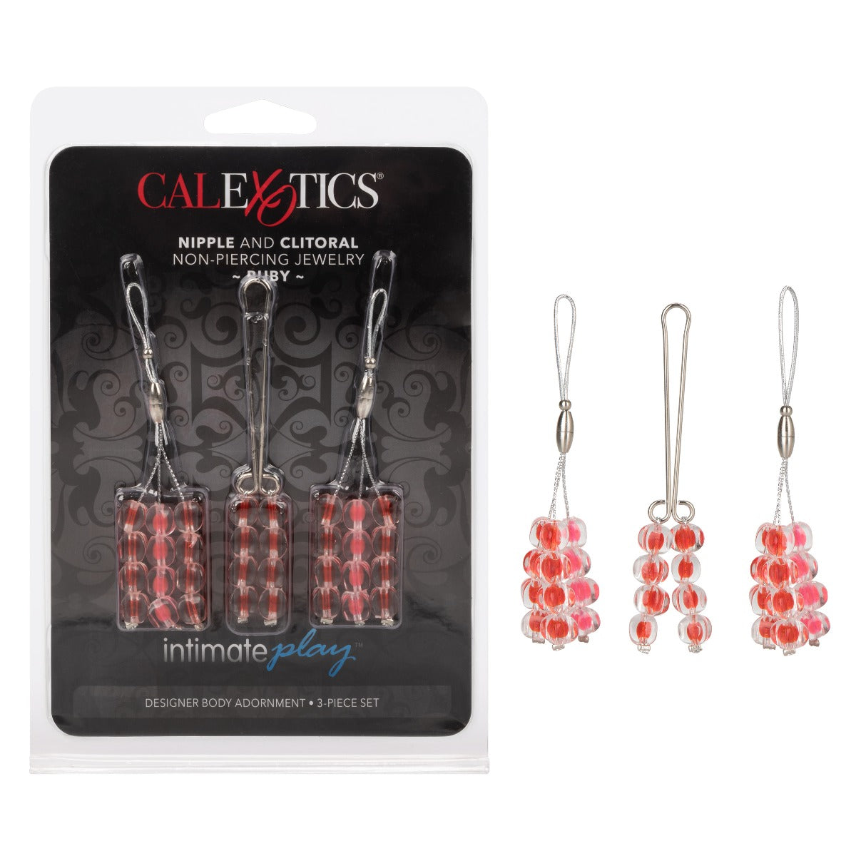Nipple & Clitoral Non-Piercing Body Jewellery - Ruby by California Exotics