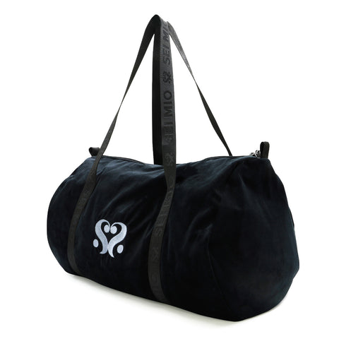 SEI MIO - Velvet Duffle Bag - Black - Image 2