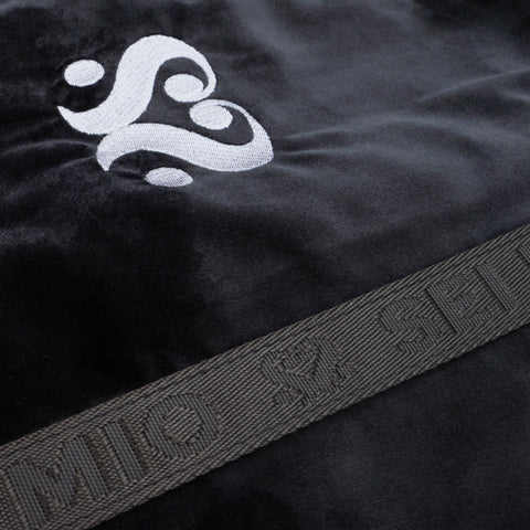 SEI MIO - Velvet Duffle Bag - Black - Image 3