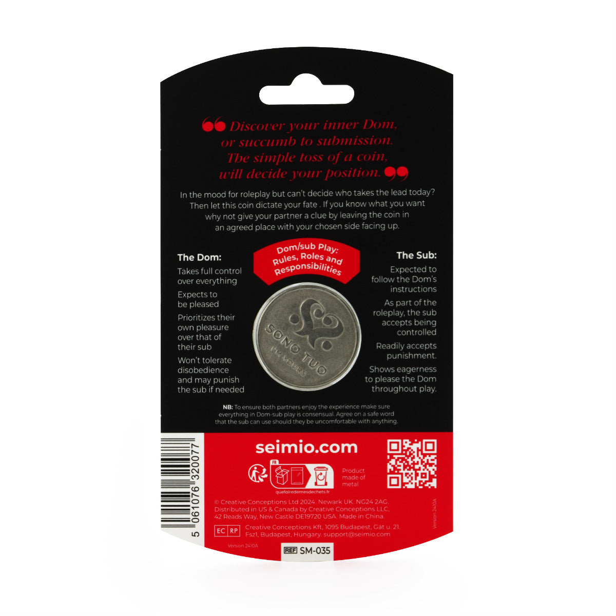 SEI MIO / SONO TUO - Stainless Steel Coin - Image 4
