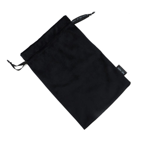 SEI MIO - Velvet Drawstring Bag - Black (300mm x 200mm) - Image 2