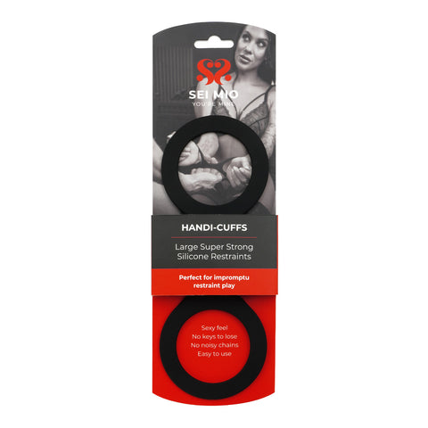 SEI MIO - Handi-Cuffs - Large Super Strong Silicone Restraint Cuffs - Image 2