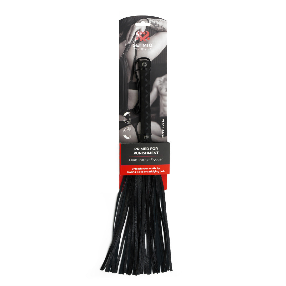 SEI MIO - Primed for Punishment - Faux Leather Flogger - Image 2