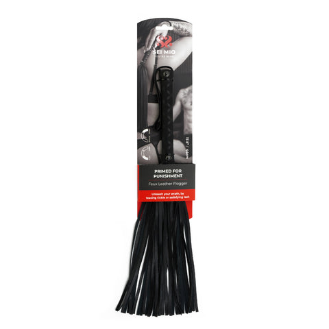 SEI MIO - Primed for Punishment - Faux Leather Flogger - Image 2