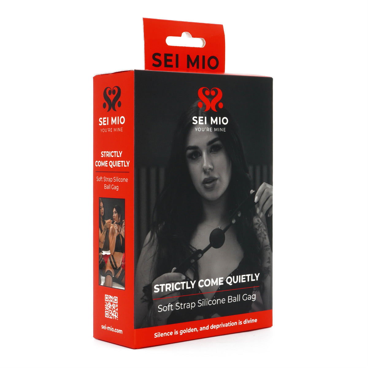 SEI MIO - Strictly Come Quietly - Soft Strap Silicone Ball Gag - Image 2