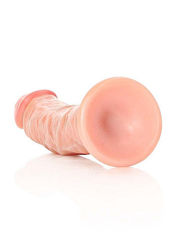 Real Rock - Curved Realistic Dildo with Suction Cup 6 inches - Skin - Image 3