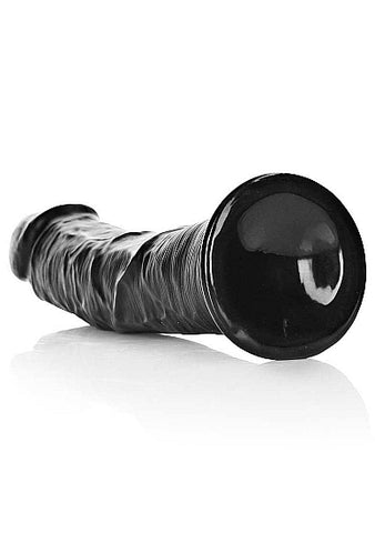 Real Rock - Curved Realistic Dildo with Suction Cup 10 inches - Black - Image 4
