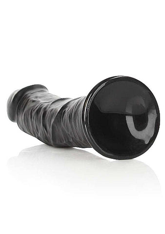 Real Rock - Curved Realistic Dildo with Suction Cup 9 inches - Black - Image 3