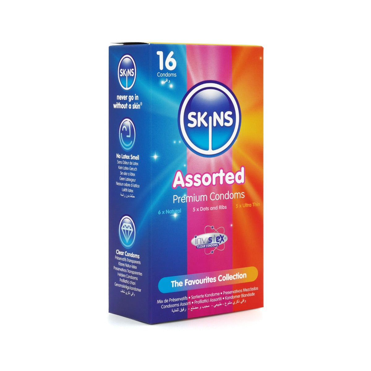 Skins Condoms Assorted 16 Pack - D&R NAT UT