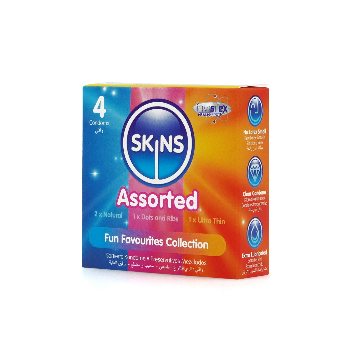 Skins Condoms Assorted 4 Pack - D&R NAT UT - Image 3
