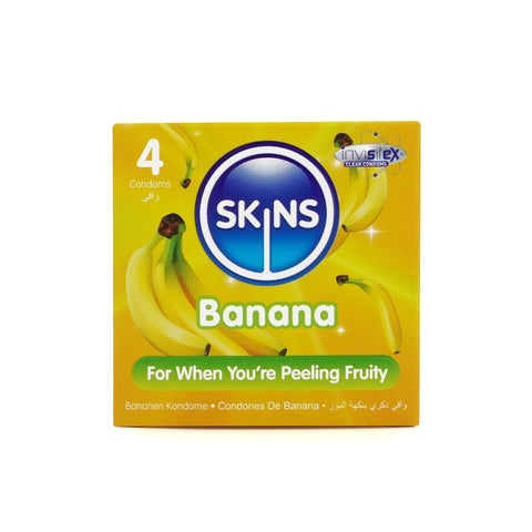 Skins Condoms Banana 4 Pack - Image 2