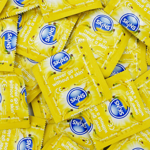 Skins Condoms Banana Flavour FOIL (BAG 500) - Image 2