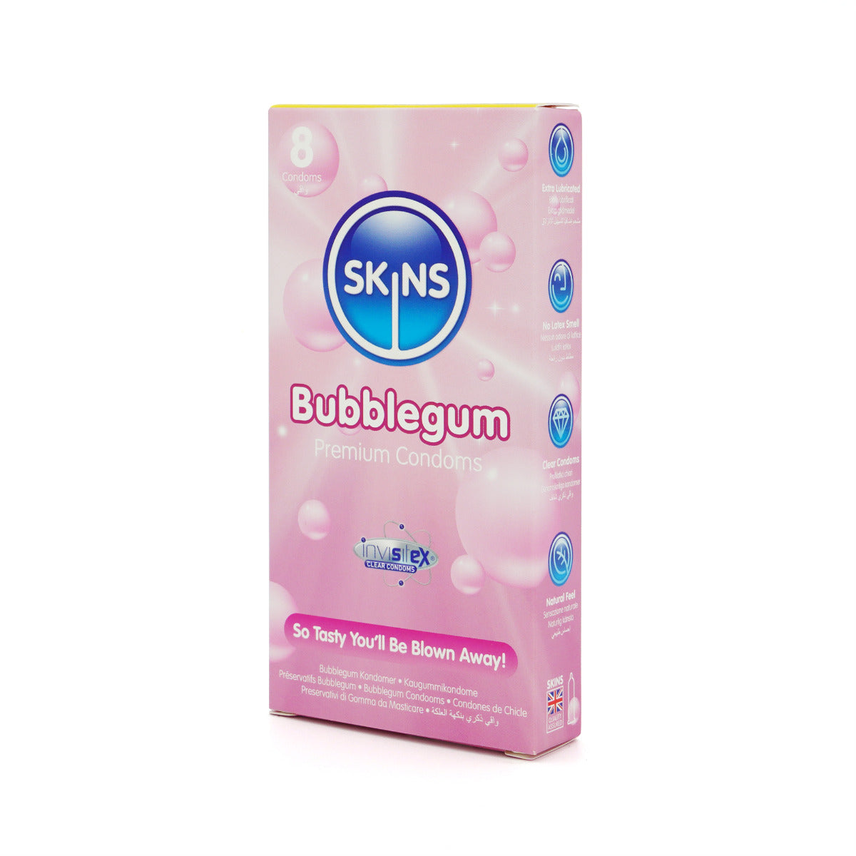 Skins Condoms Bubblegum 8 Pack - Image 3
