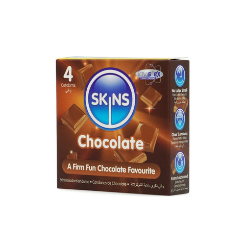 Skins Condoms Chocolate 4 Pack - Image 3