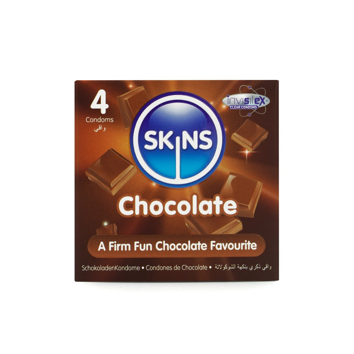 Skins Condoms Chocolate 4 Pack - Image 2