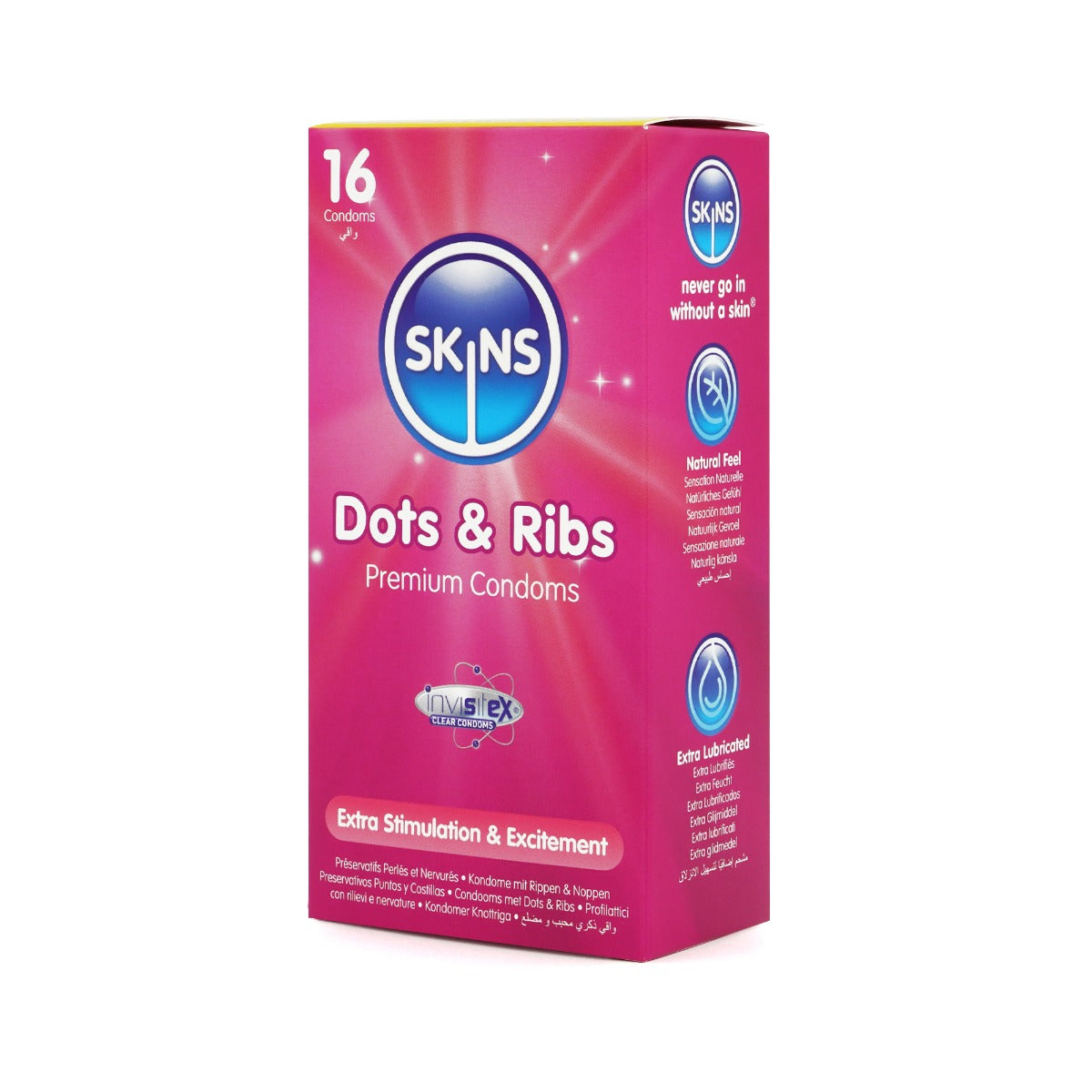 Skins Condoms Dots & Ribs 16 Pack - Image 3