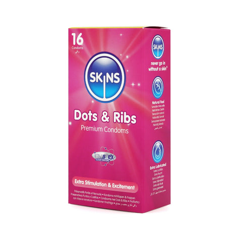 Skins Condoms Dots & Ribs 16 Pack - Image 3