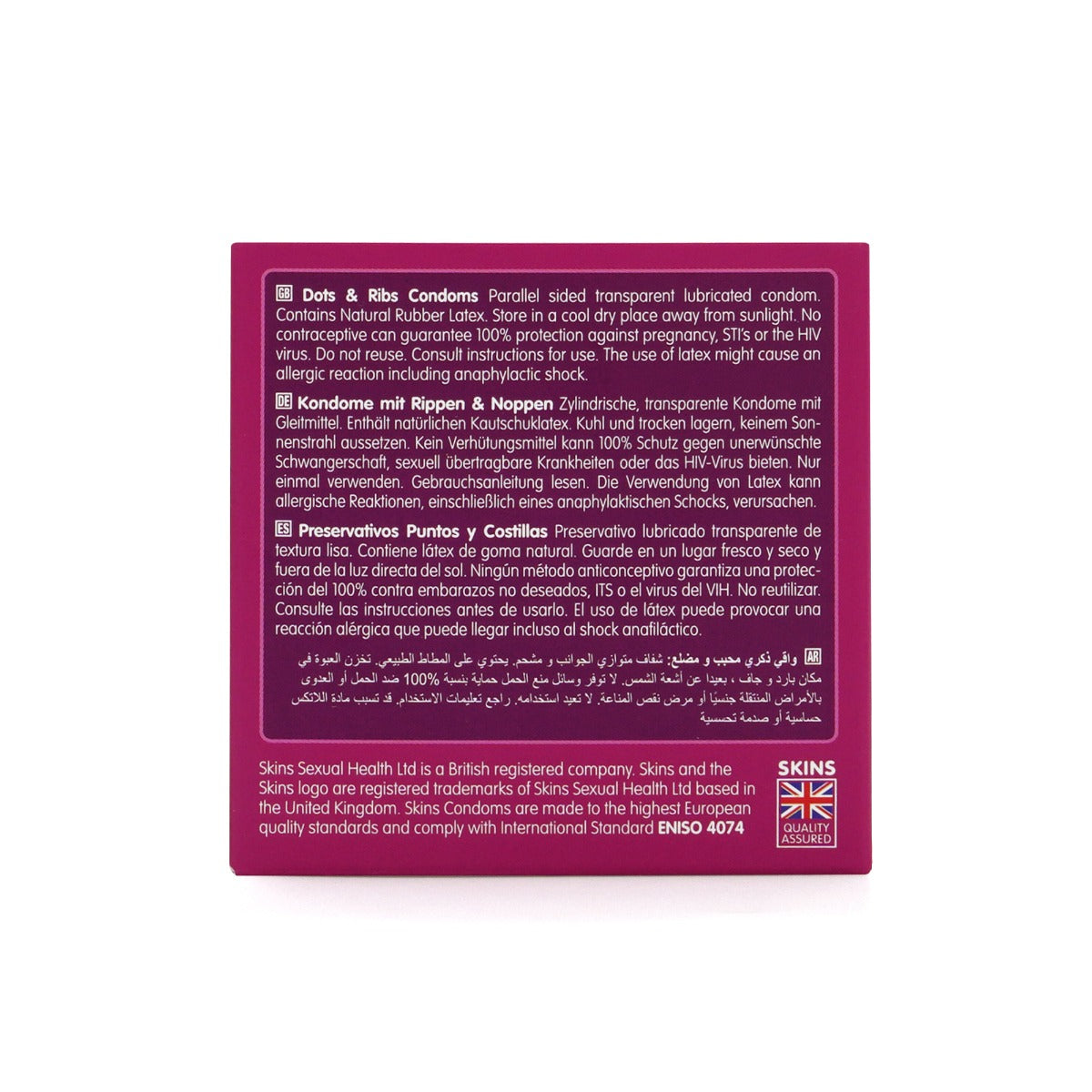 Skins Condoms Dots & Ribs 4 Pack - Image 4