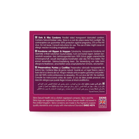 Skins Condoms Dots & Ribs 4 Pack - Image 4