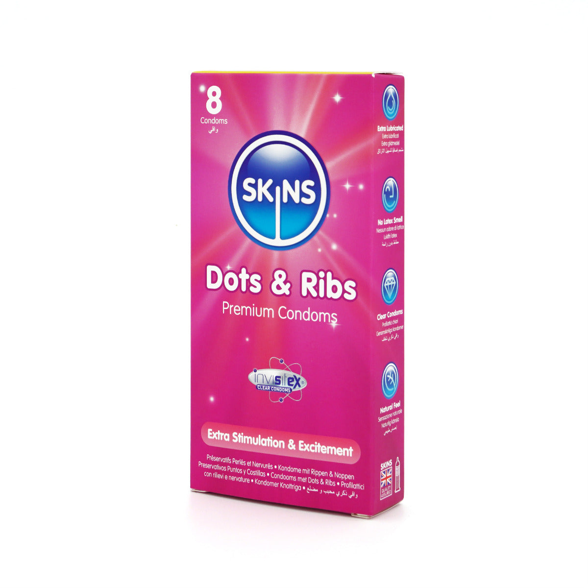 Skins Condoms Dots & Ribs 8 Pack - Image 3