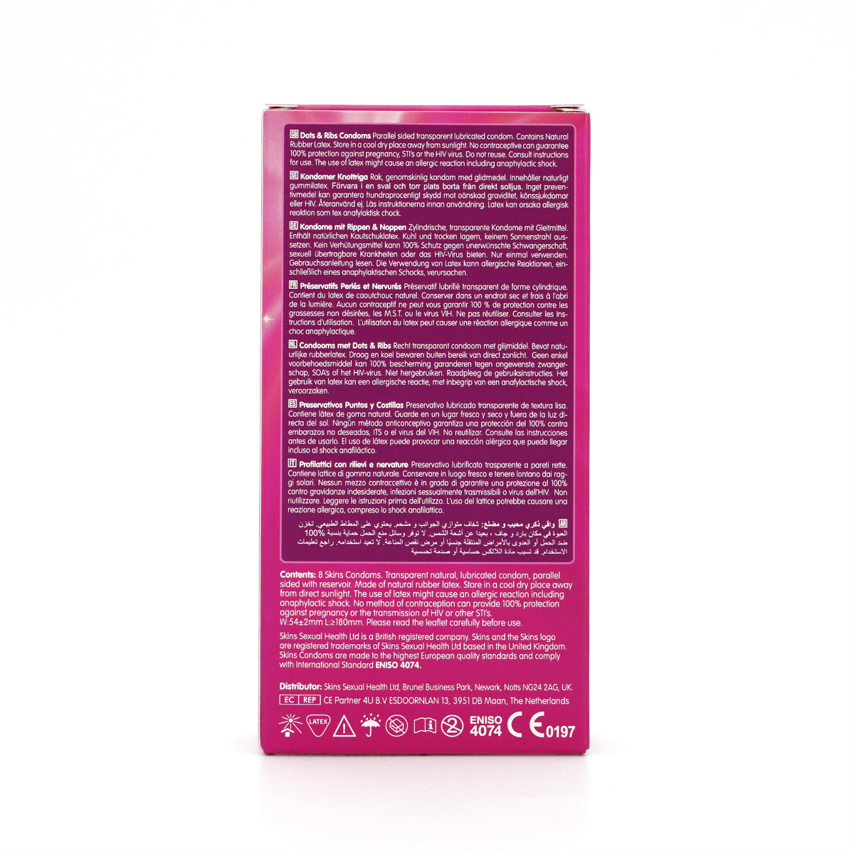 Skins Condoms Dots & Ribs 8 Pack - Image 4