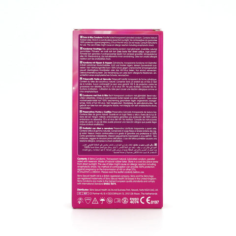 Skins Condoms Dots & Ribs 8 Pack - Image 4