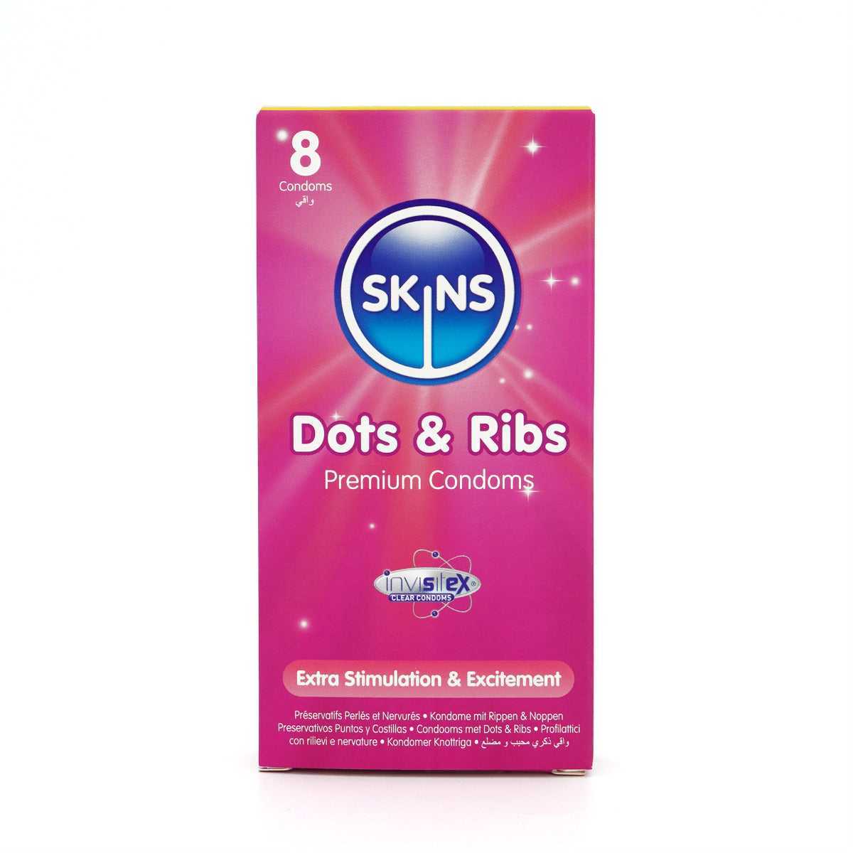 Skins Condoms Dots & Ribs 8 Pack - Image 2