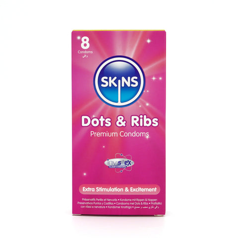 Skins Condoms Dots & Ribs 8 Pack - Image 2