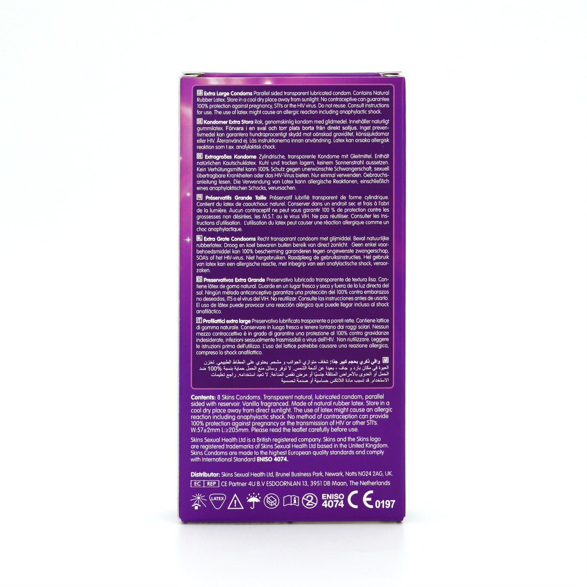 Skins Condoms Extra Large 8 Pack - Image 3