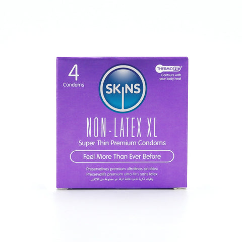 Skins Condoms Non-Latex XL 4 Pack
