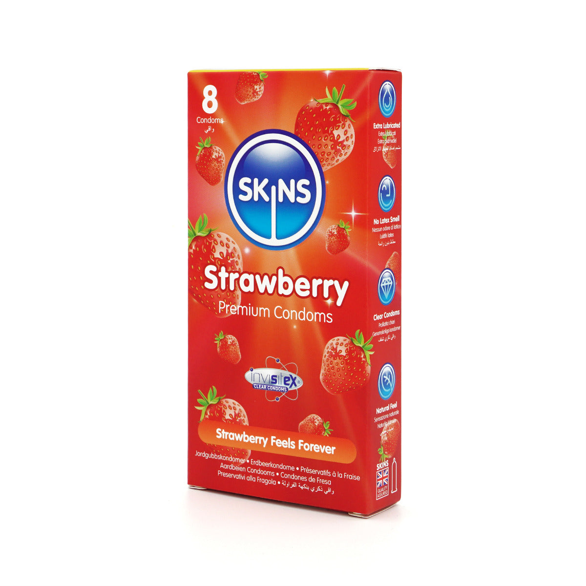 Skins Condoms Strawberry 8 Pack - Image 2