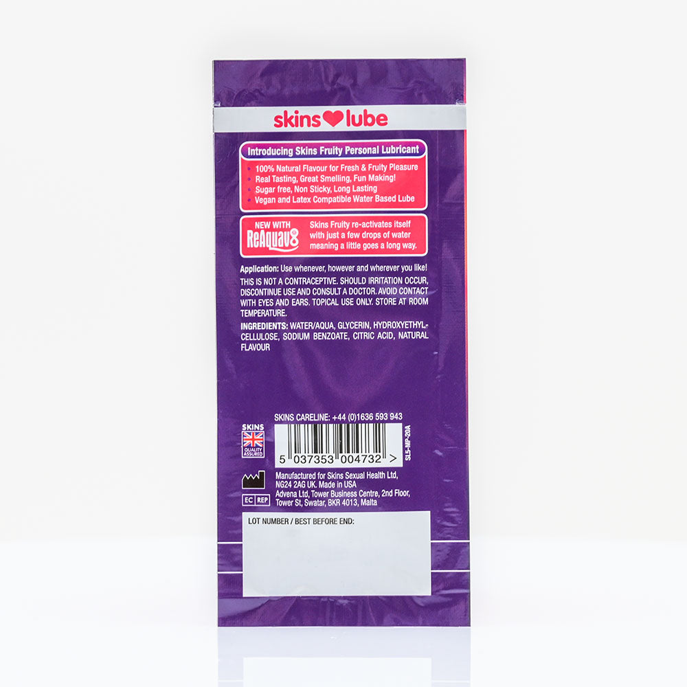 Skins Mango & Passionfruit Water Based Lubricant - 5ml Foil - Image 2