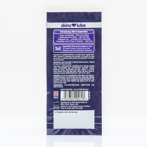 Skins Super Slide Silicone Lubricant - 5ml Foil - Image 2