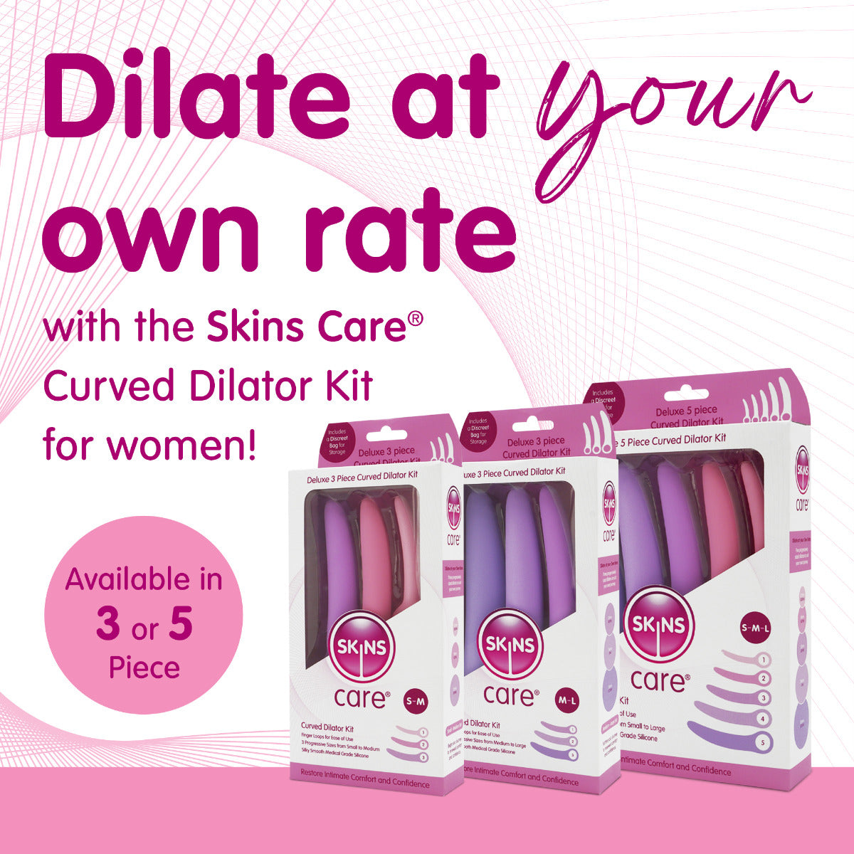 Skins Care - Curved Dilators - 3pc Set (Small - Medium) - Image 4