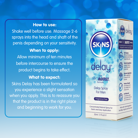 Skins Natural Delay Spray 30ml (fragrance free) - Image 3