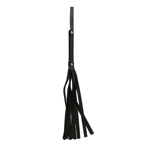 S&M Black Faux Leather Flogger by Sex & Mischief - Image 3