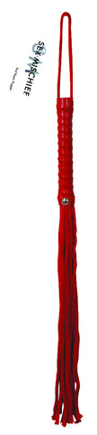 S&M Red Rope Flogger by Sex & Mischief